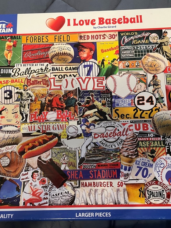 White Mountain Other - NEW White Mountain I Love Baseball